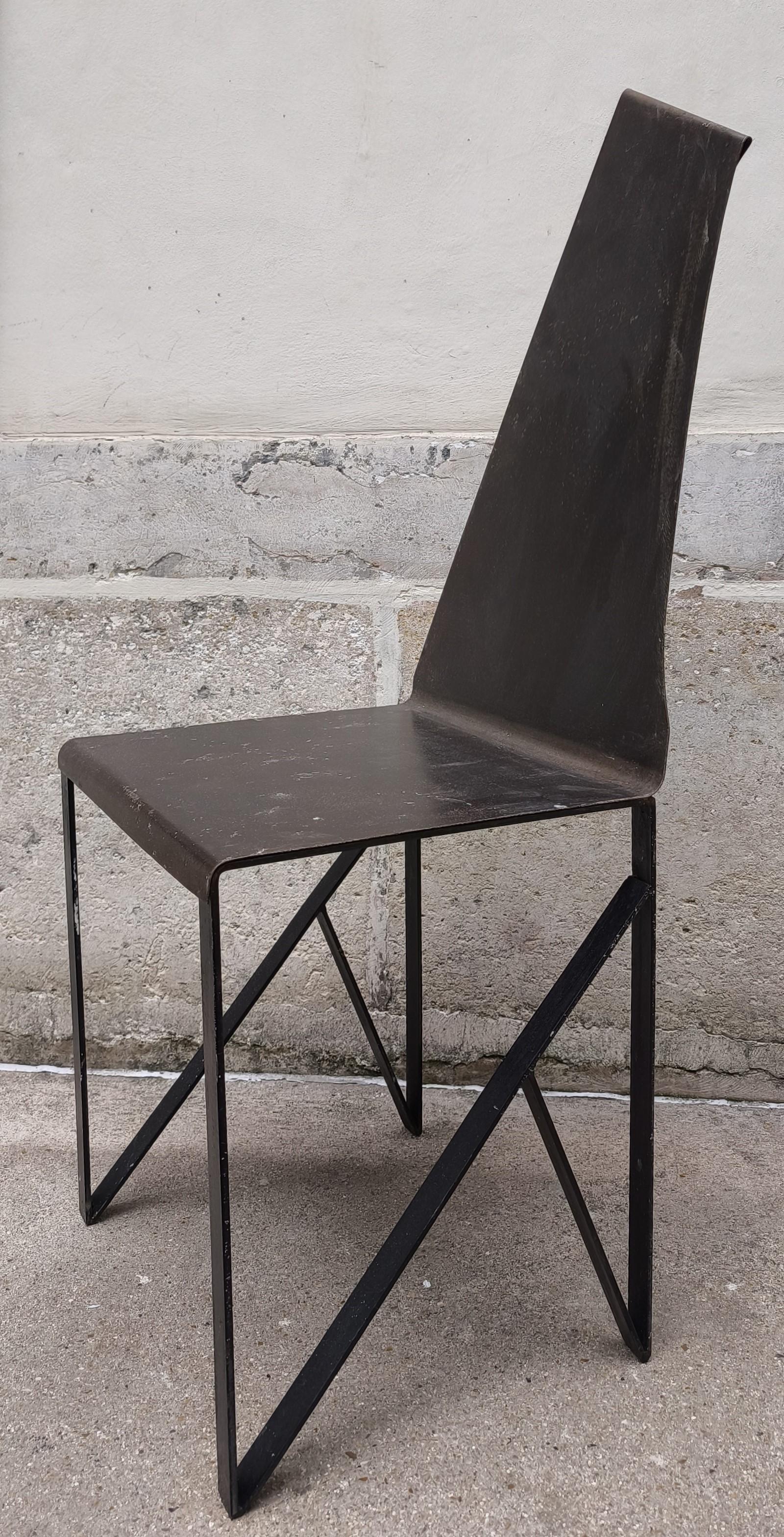 Late 20th Century Chair by Yves de la Tour d'Auvergne, 1980s, France For Sale