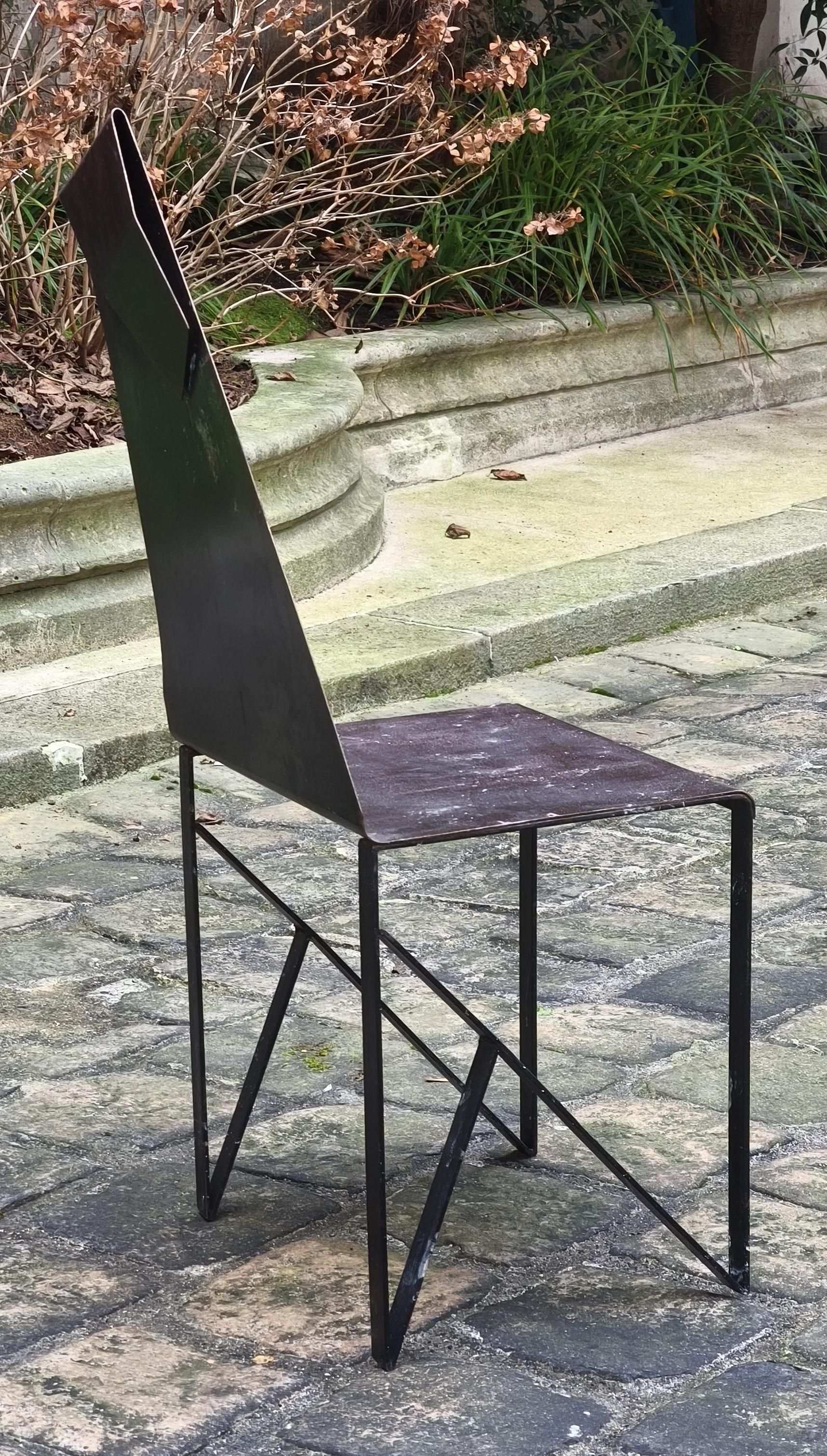 Chair by Yves de la Tour d'Auvergne, 1980s, France For Sale 2