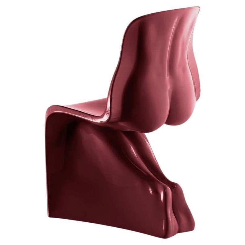 Casamania & Horm Her Chair - Glossy wine Red - design Fabio Novembre For Sale