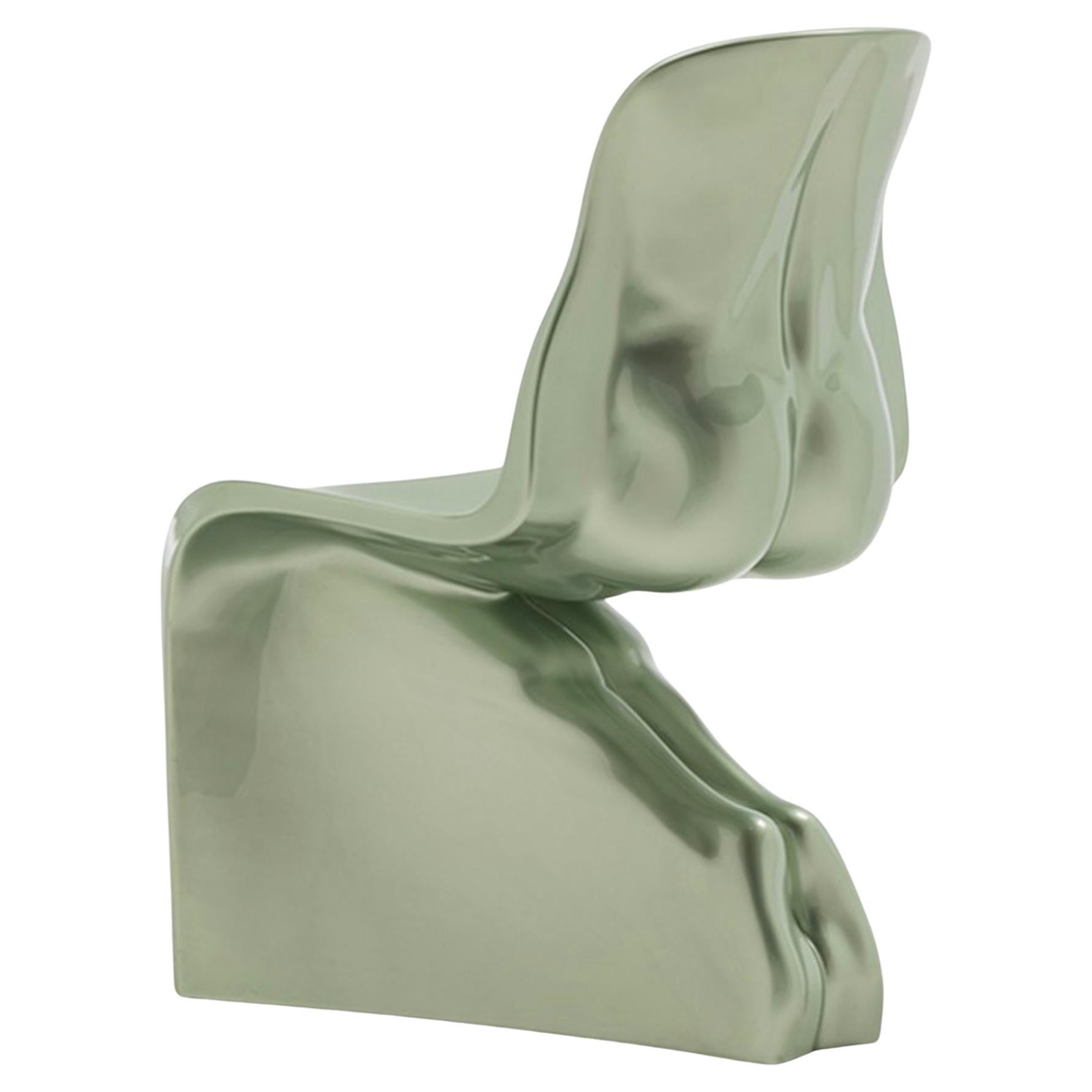 Chair Casamania & Horm Him - Glossy soft Mint Pearl - design Fabio Novembre