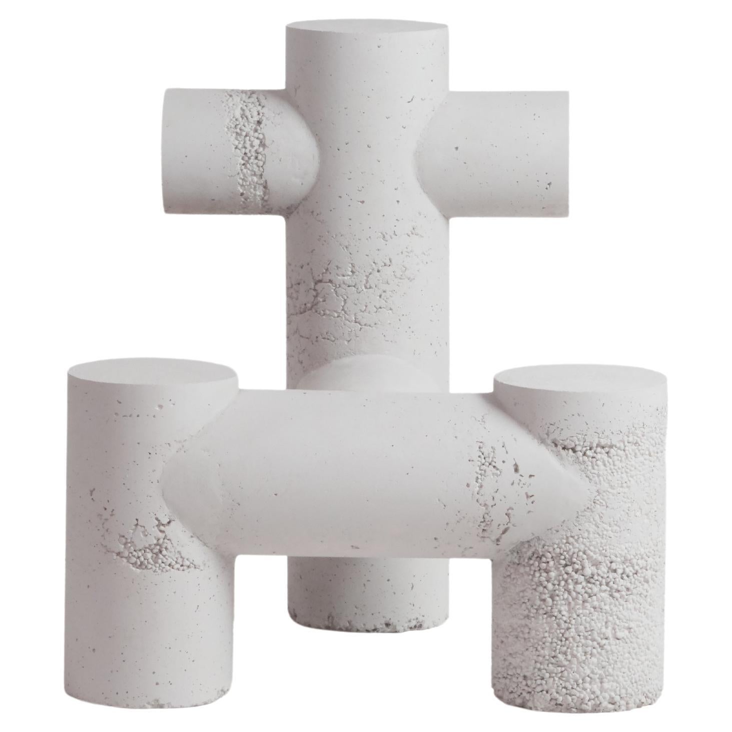 Aparentment 'Breakwave_2' Chair – White Concrete Limited Edition, Handcrafted For Sale