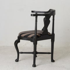 Chair Corner Laserow Black Baroque Seden