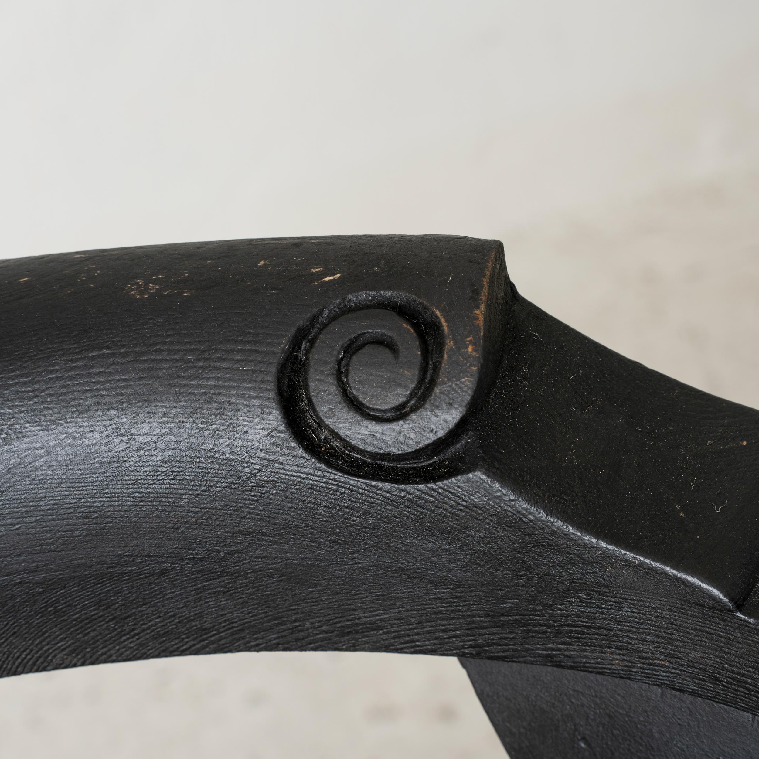 Sedia Corner Laserow Black Baroque Seden In condizioni buone in vendita a New York, NY