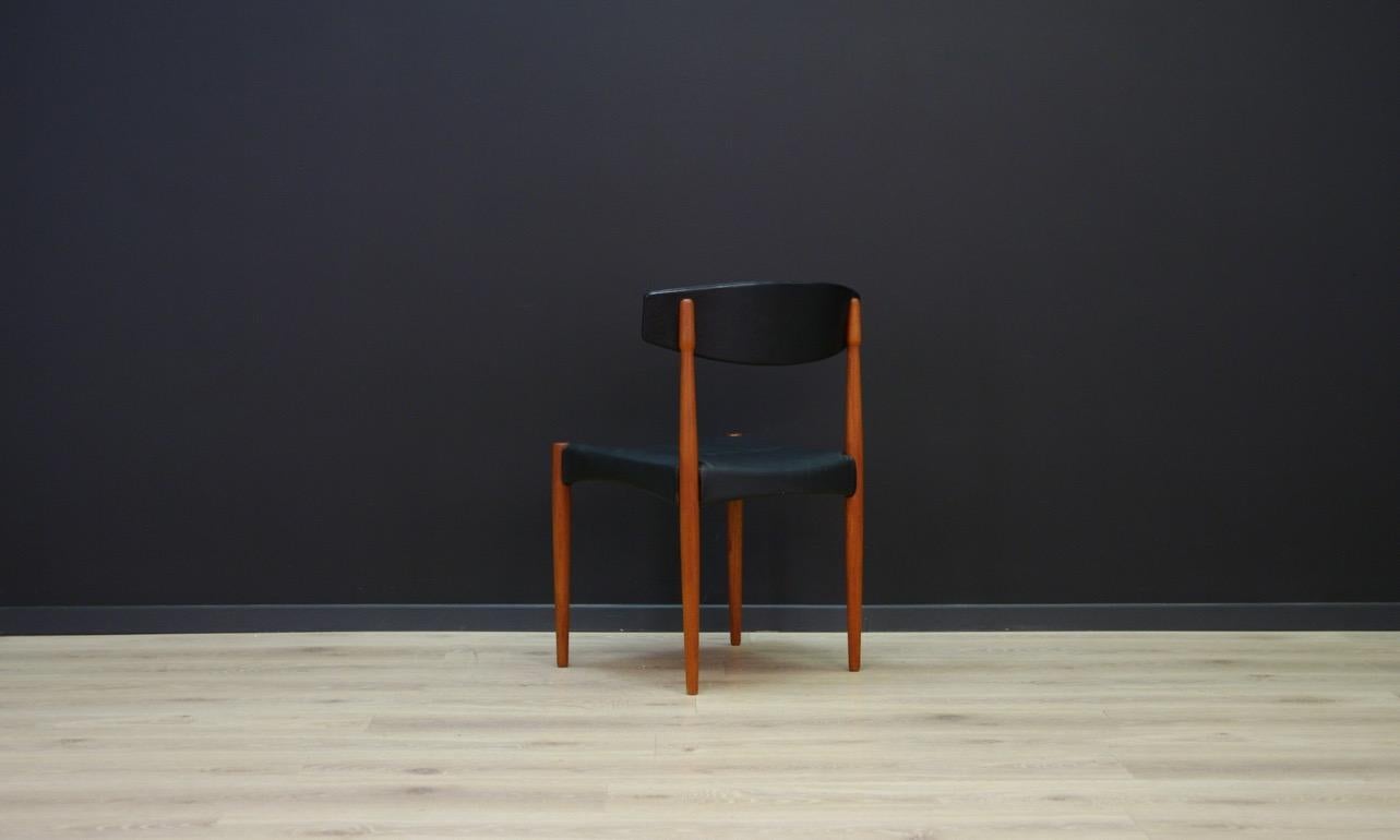 Faux Leather Chair Danish Design Vintage Midcentury
