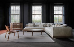 Stuhl „DECEMBER“ von Jasper Morrison & Wataru Kumano, Eiche & Cognac-Leder