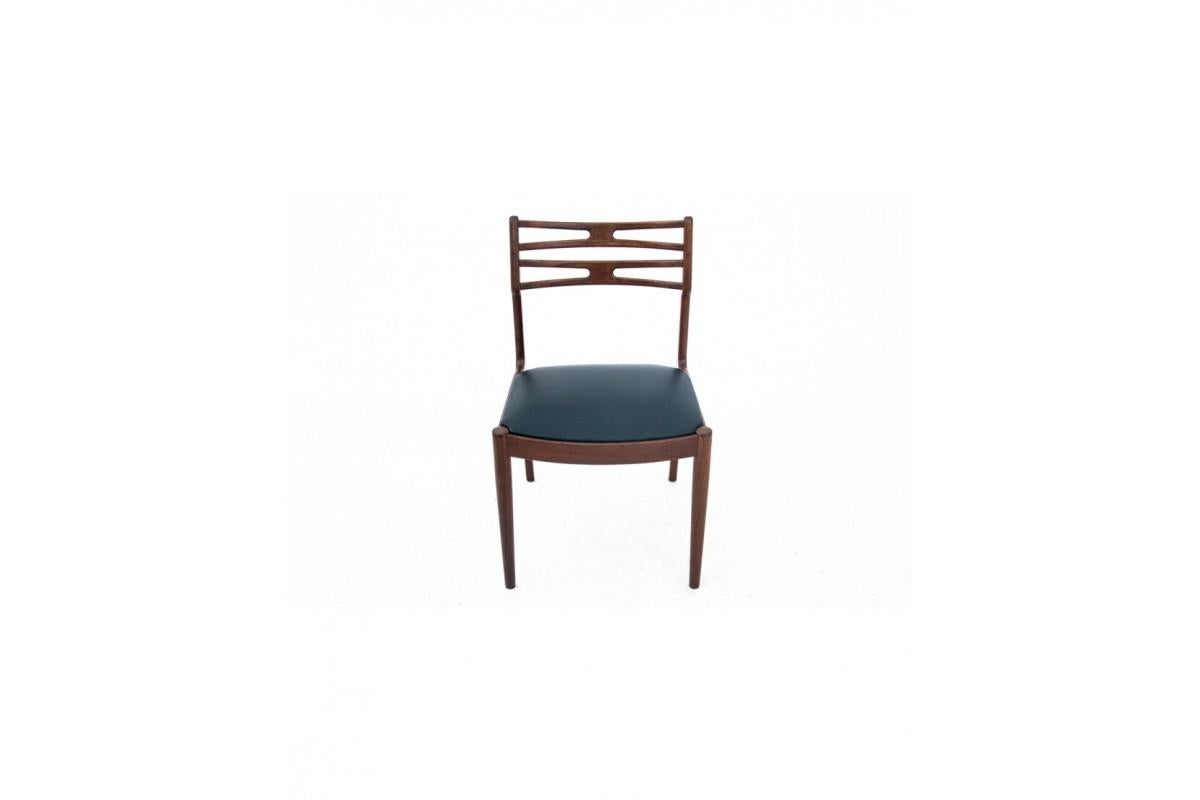 Stuhl, Dänemark, 1960er Jahre. Nach der Renovierung. (Leder) im Angebot