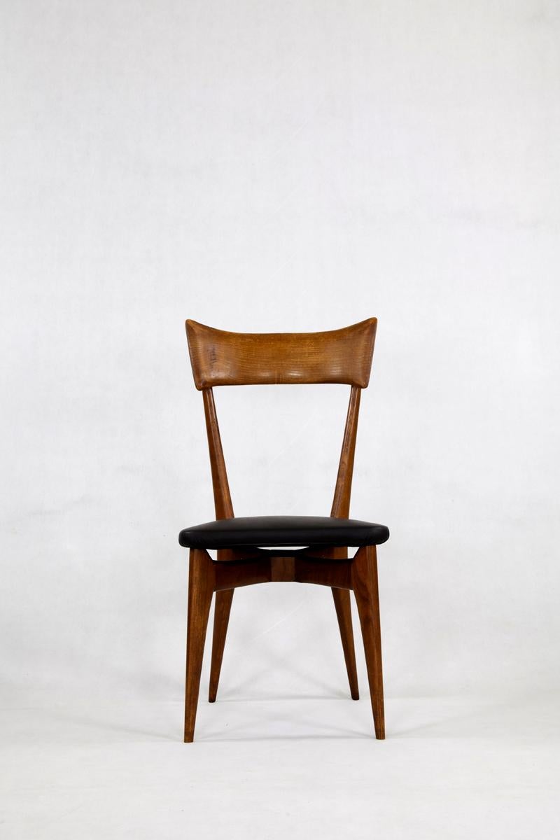 Leather Chair, Design by Ico & Luisa Parisi, Italy, 1940s