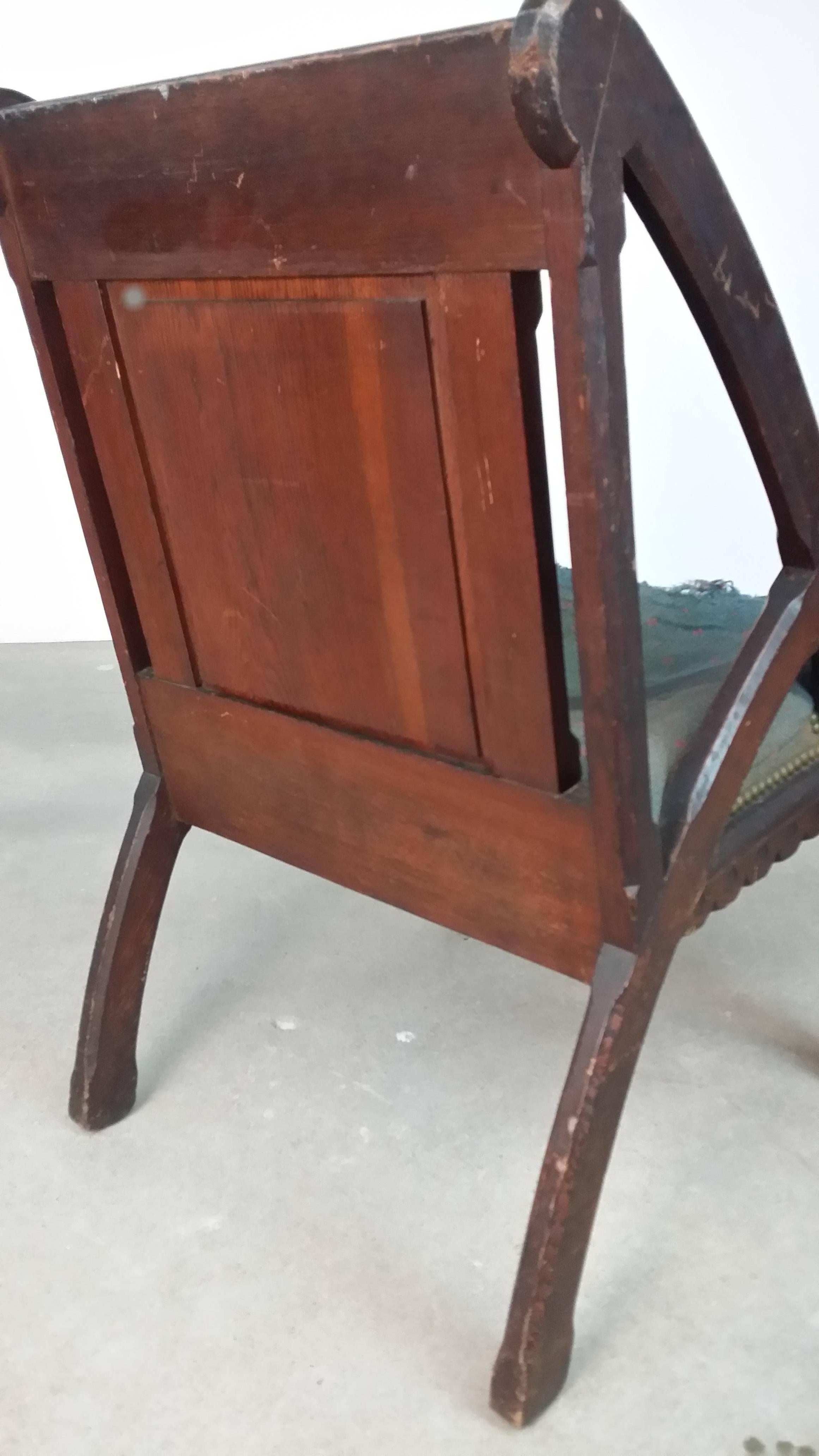 American Chair Designed by Architect H. H. Richardson For Sale