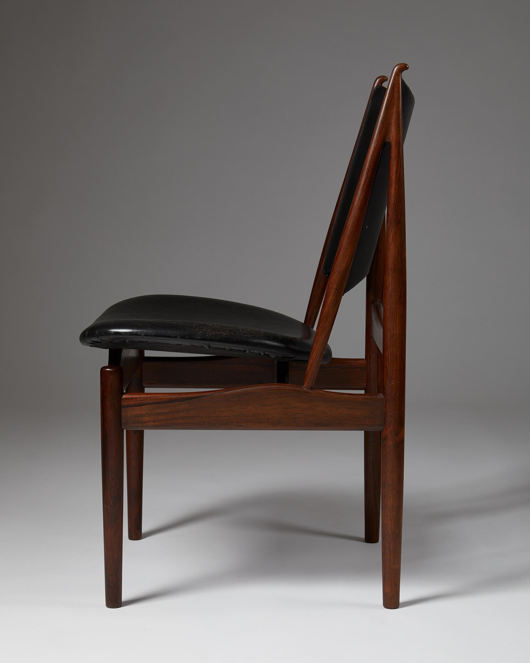 Danois Chaise « égyptienne » conçue par Finn Juhl pour Niels Vodder, Danemark, 1949 en vente