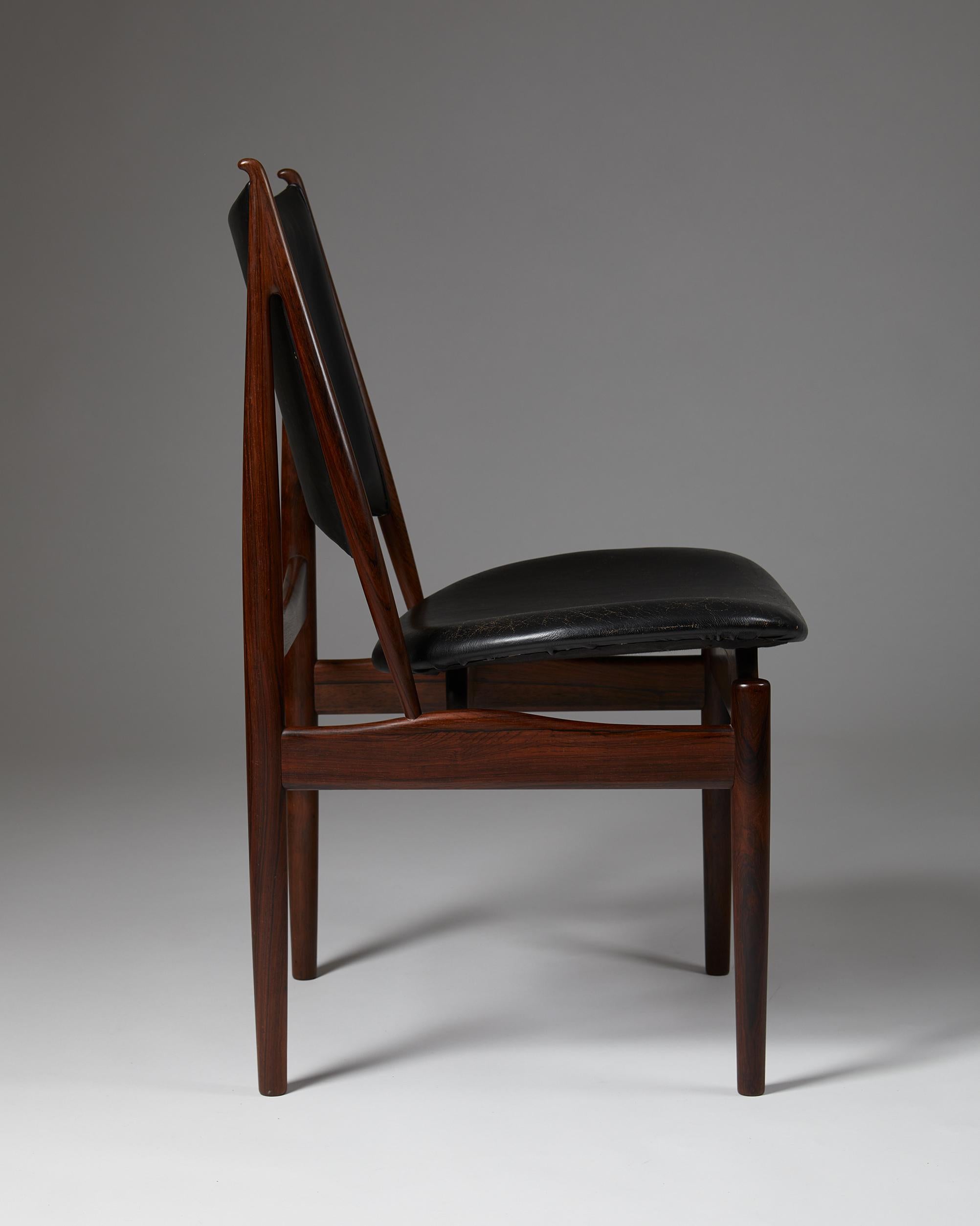 20ième siècle Chaise « égyptienne » conçue par Finn Juhl pour Niels Vodder, Danemark, 1949 en vente