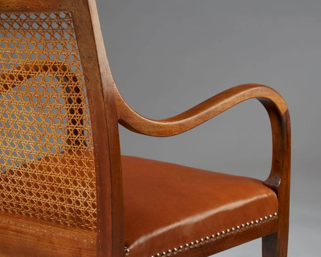 Mid-20th Century Chair Designed by Frits Henningsen, Denmark, 1940s