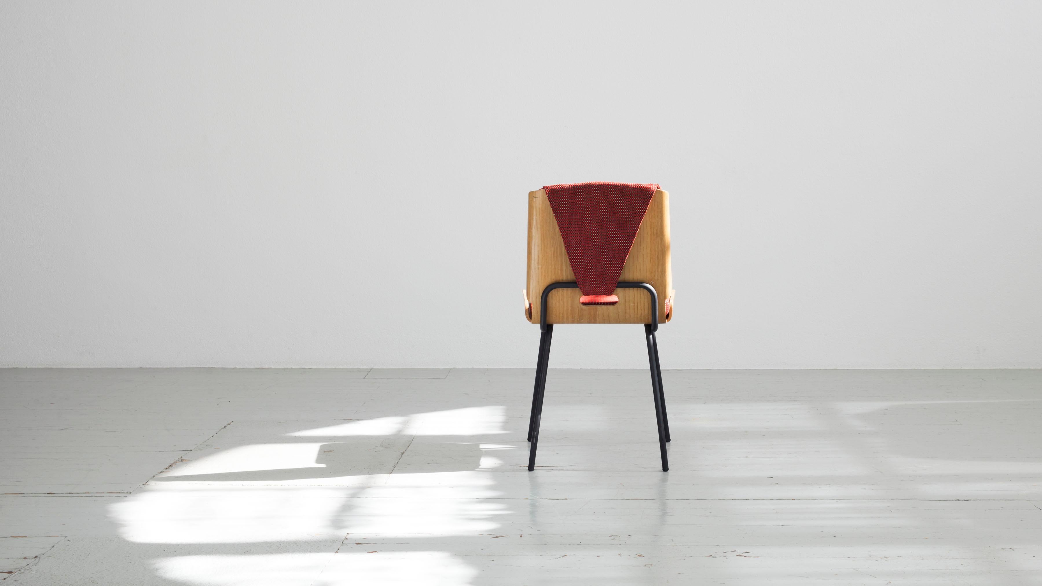 Italian Chair Designed by Giancarlo De Carlo, Manufactured by Arflex, Italy, 1954 For Sale