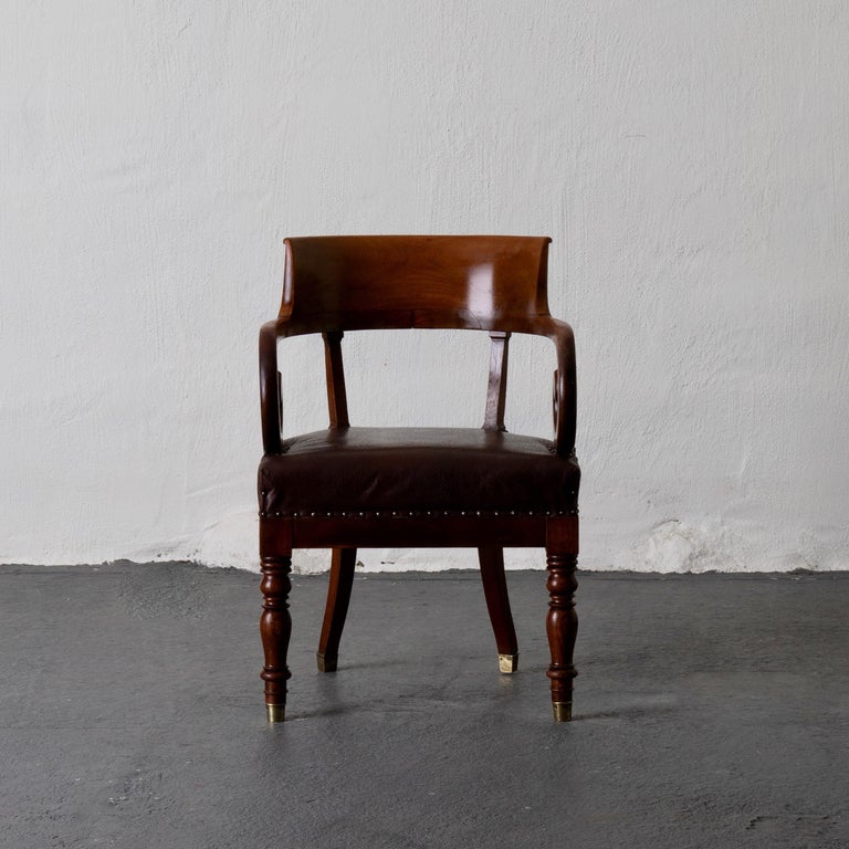 Chair Desk Swedish Mahogany Brown Sweden