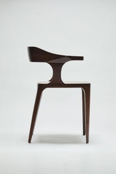 Sedia, EILEEN, di Reda Amalou Design, 2019, Noce americano