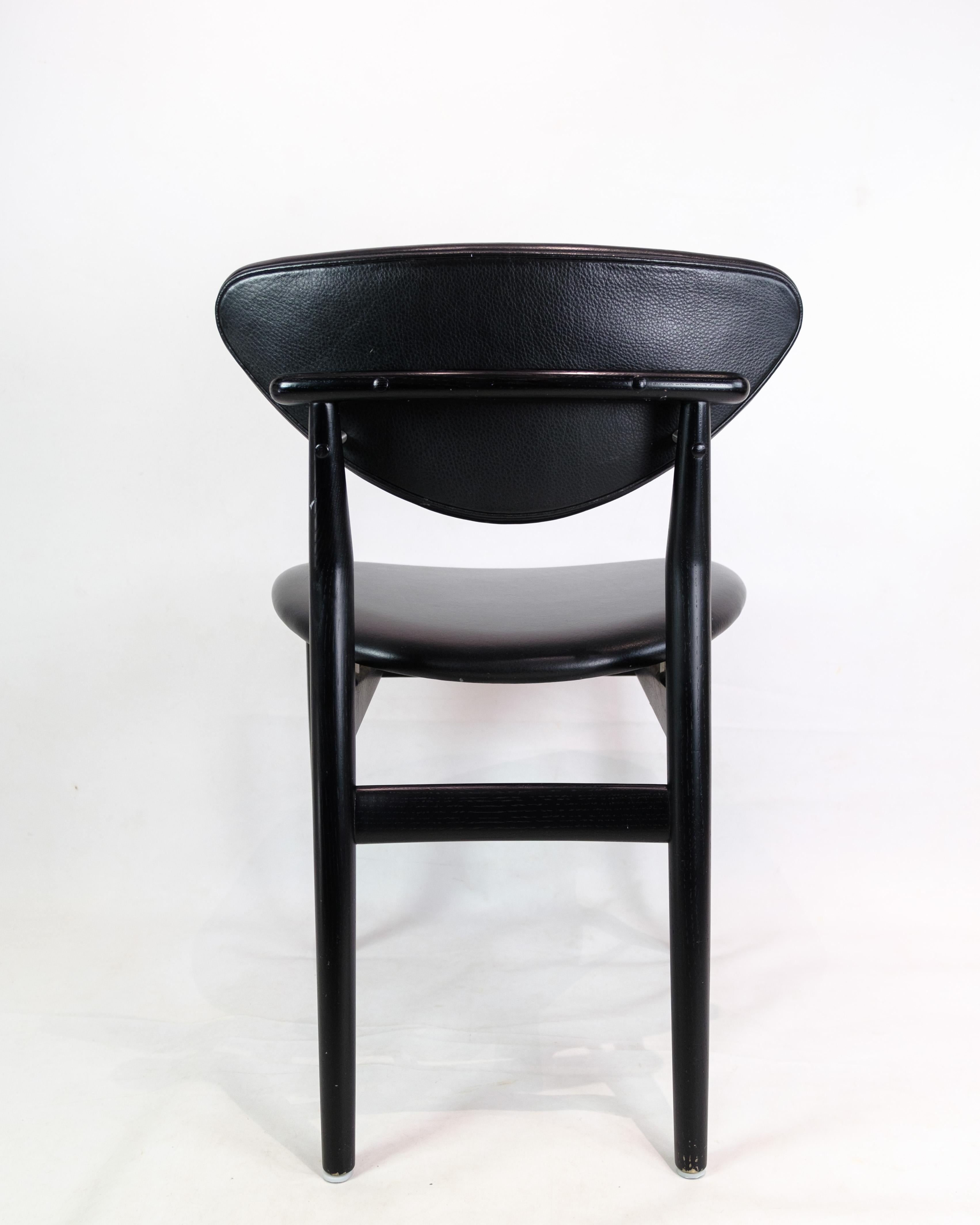 Chair, Finn Juhl, Black Painted Oak, House of Finn Juhl, Model 108 For Sale 4