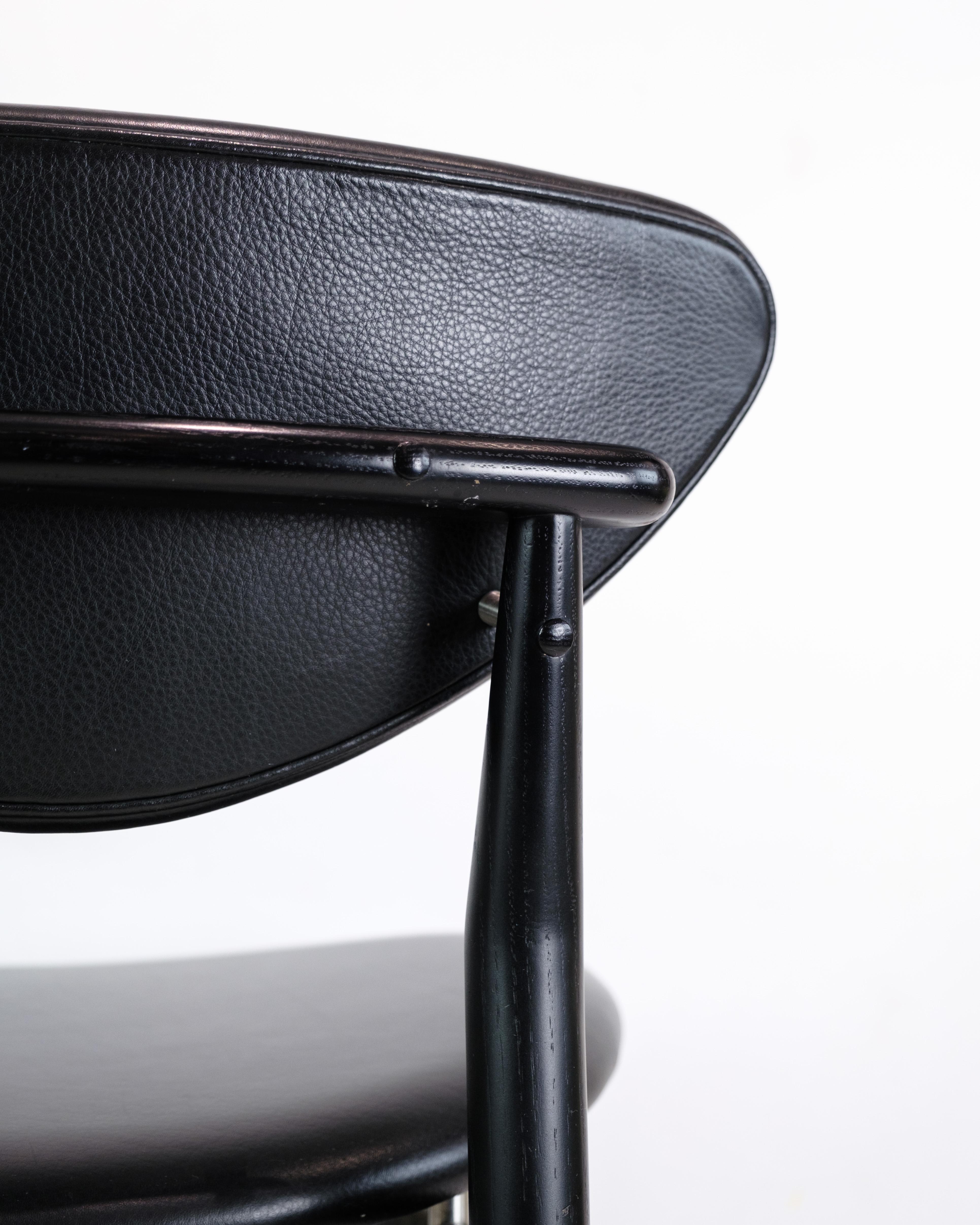 Chair, Finn Juhl, Black Painted Oak, House of Finn Juhl, Model 108 For Sale 5