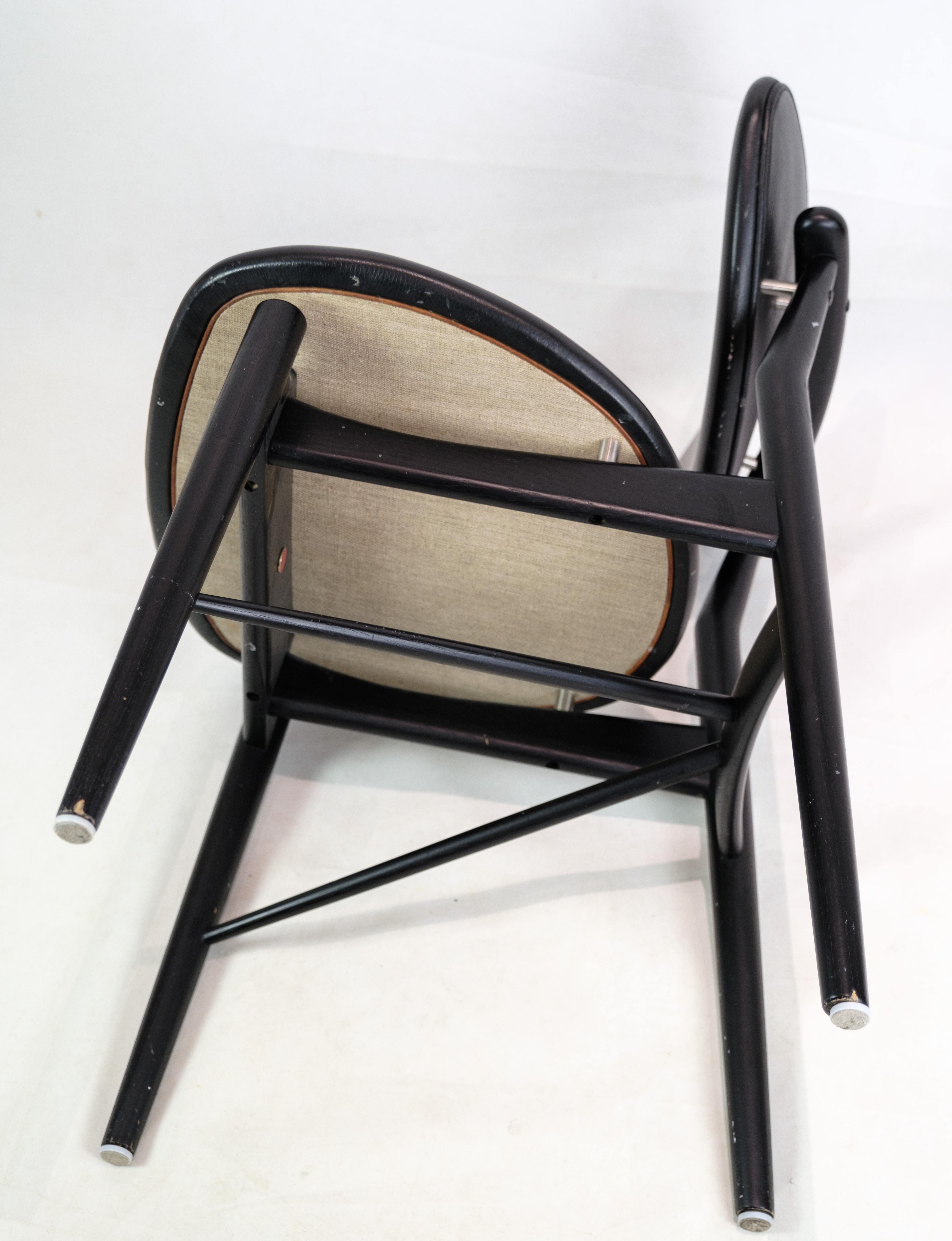 Chair, Finn Juhl, Black Painted Oak, House of Finn Juhl, Model 108 For Sale 6