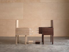 Chair for Human Use (II) by Marina Abramović, Angelim Pedra Wood Quartz Crystals