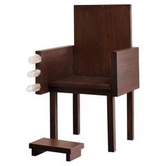 Chair for Human Use (II) by Marina Abramović, Angelim Pedra Wood Quartz Crystals