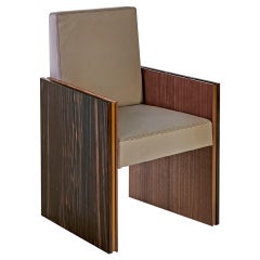 Chair Frame Made of  Wood and Side Panels with Three Different Timber Layers