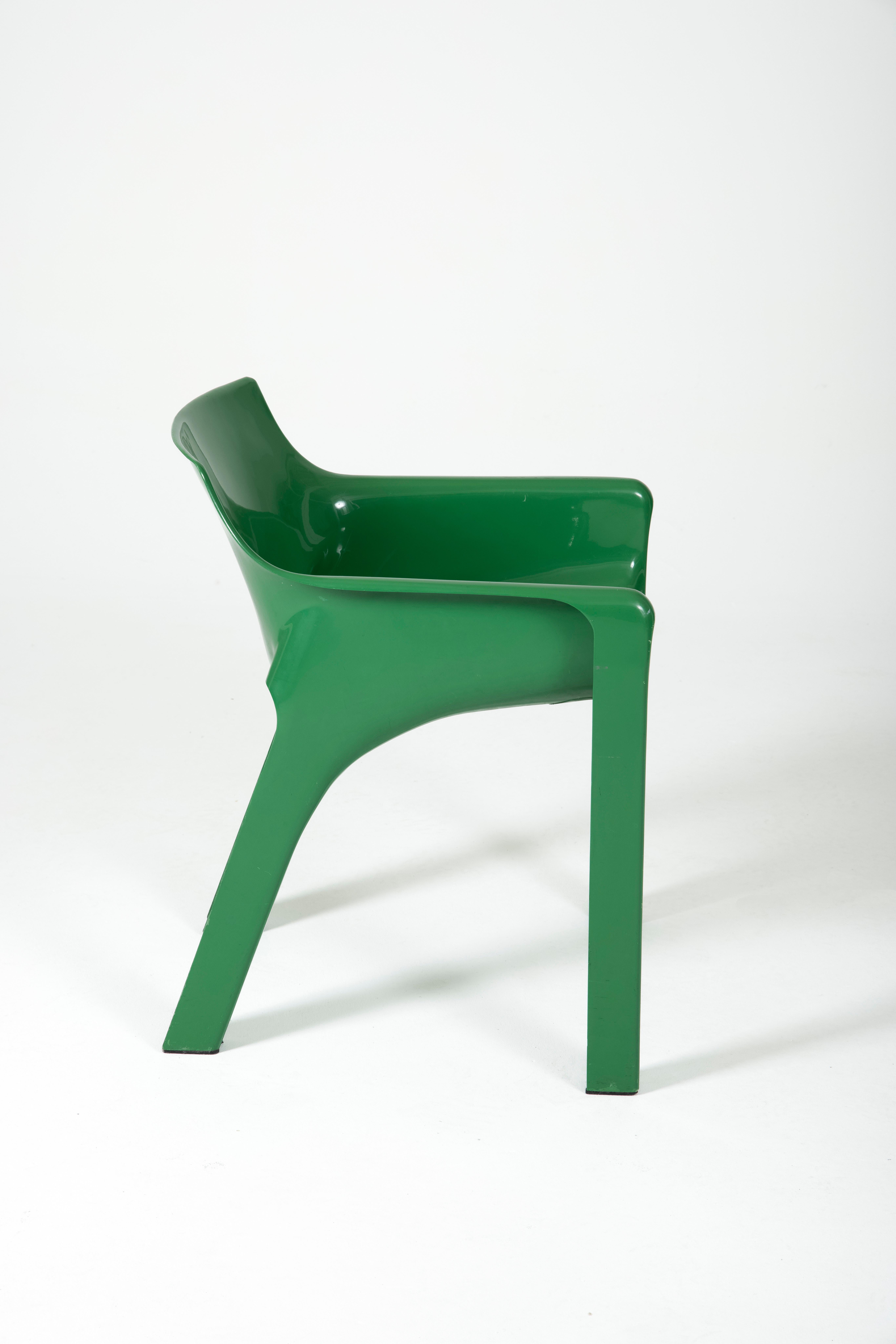 Chair Gaudi by Vico Magistretti for Artemide, 1970s In Good Condition In PARIS, FR