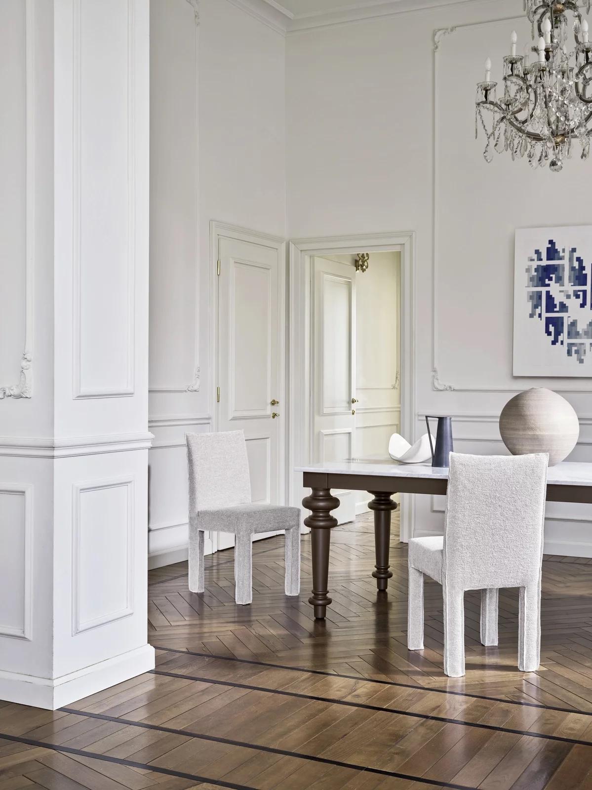 Italian Chair Gervasoni Ghost 123 design Paola Navone - Grande Bouclé Calais in vendita
