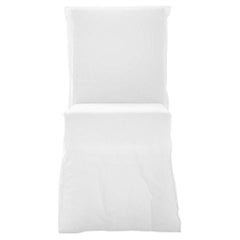 Chair Gervasoni Ghost 23 design Paola Navone - White linen