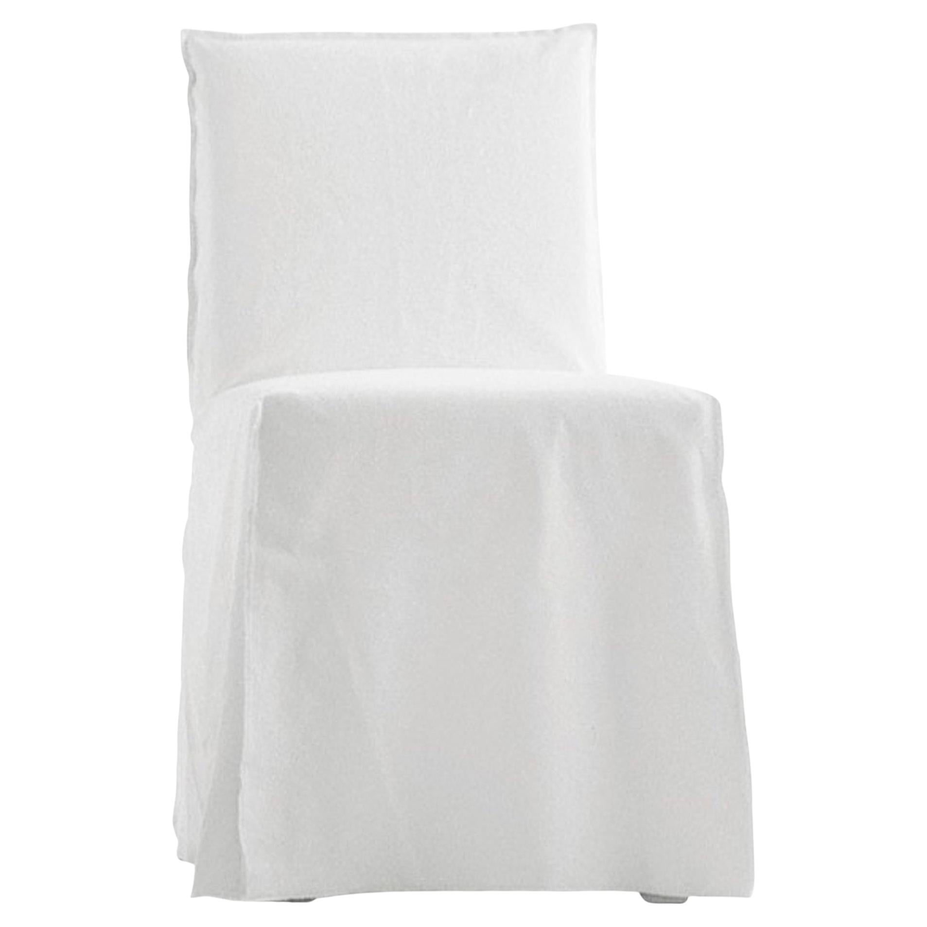 Chair Gervasoni Ghost 23 design Paola Navone - White linen