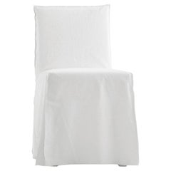 Chair Gervasoni Ghost 23 design Paola Navone - White linen