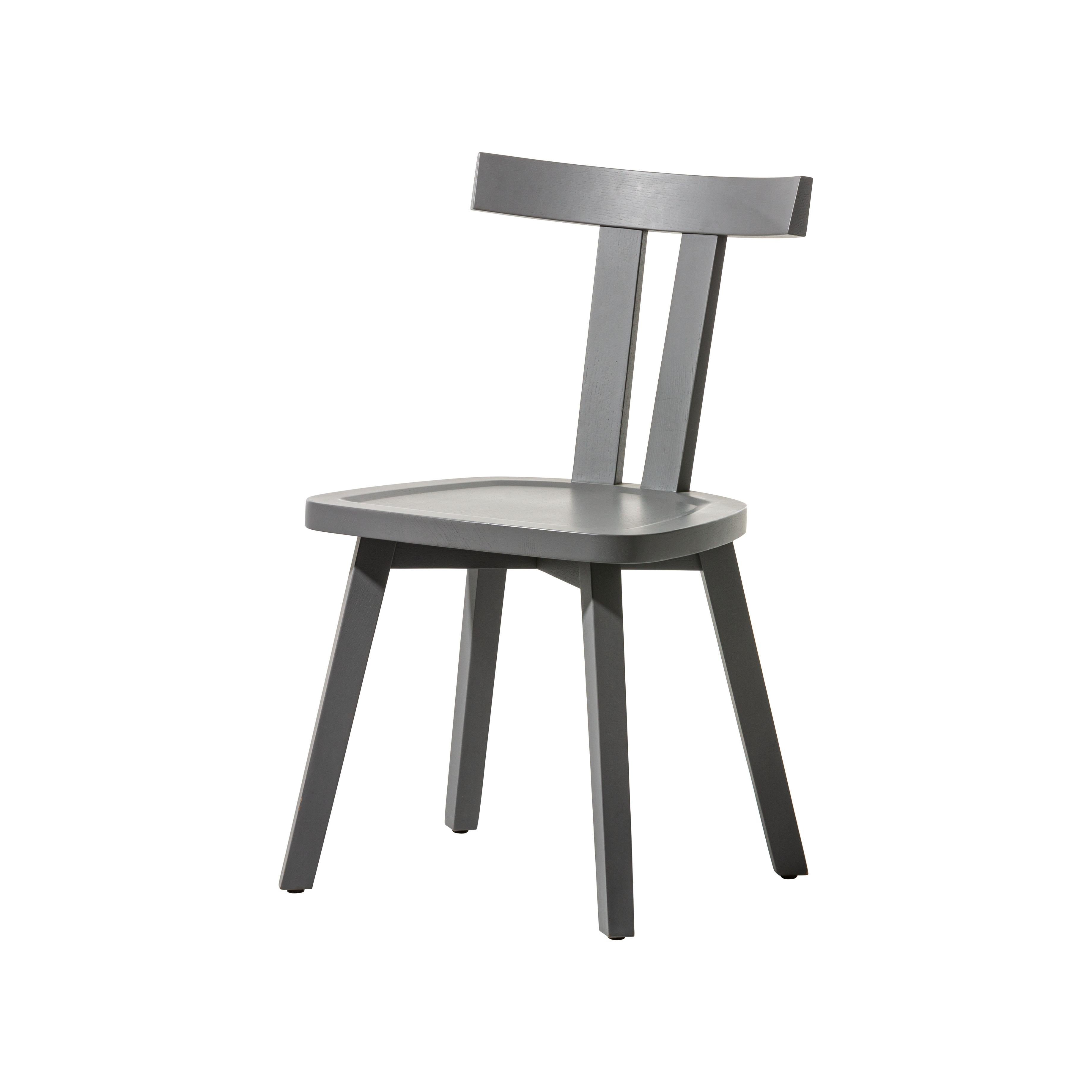 Silla Gervasoni Gris 23 diseño Paola Navone - Roble gris Italian en venta