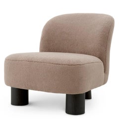 Chair Greige Black Legs Contemporary Design