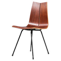 Chair Hans Bellmann Swiss Design 60's Thermoformed Wood