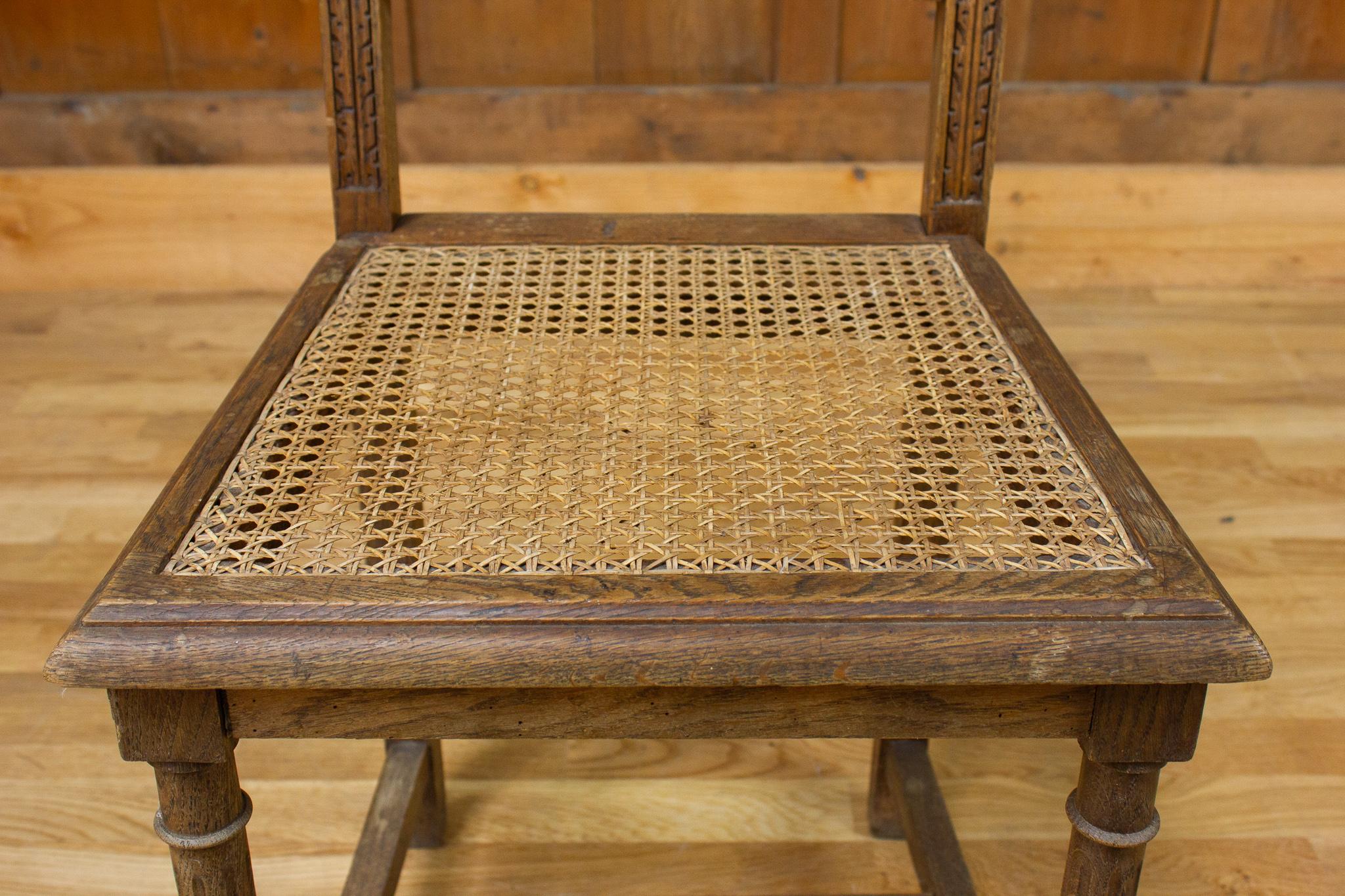 Chair Henri II Style 19th Century  In Good Condition For Sale In Beuzevillette, FR