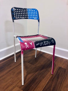 Chair (I) Pop Art Graffiti Tagged Chair by Adam Baranello