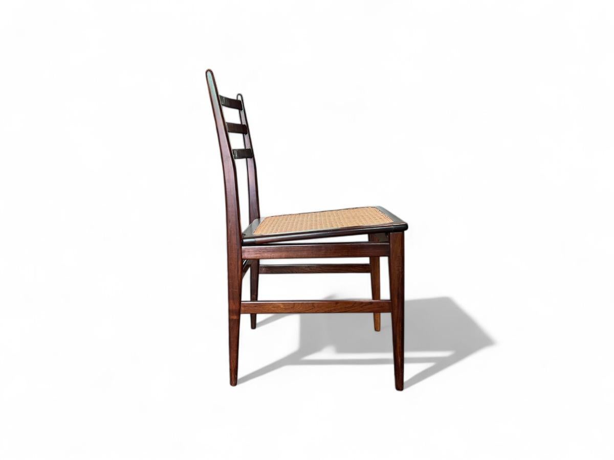 Brazilian Chair in Hardwood & Cane by Alexandre Rapoport, c. 1960s For Sale