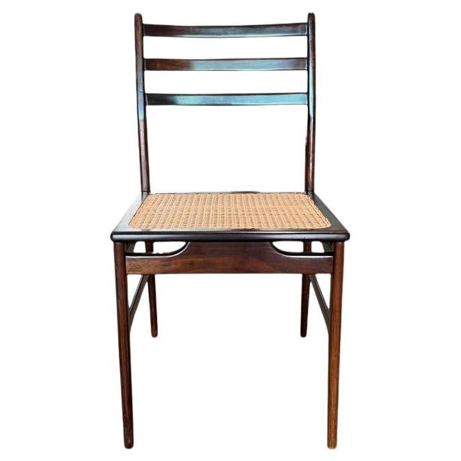 Chair in Hardwood & Cane by Alexandre Rapoport, c. 1960s For Sale