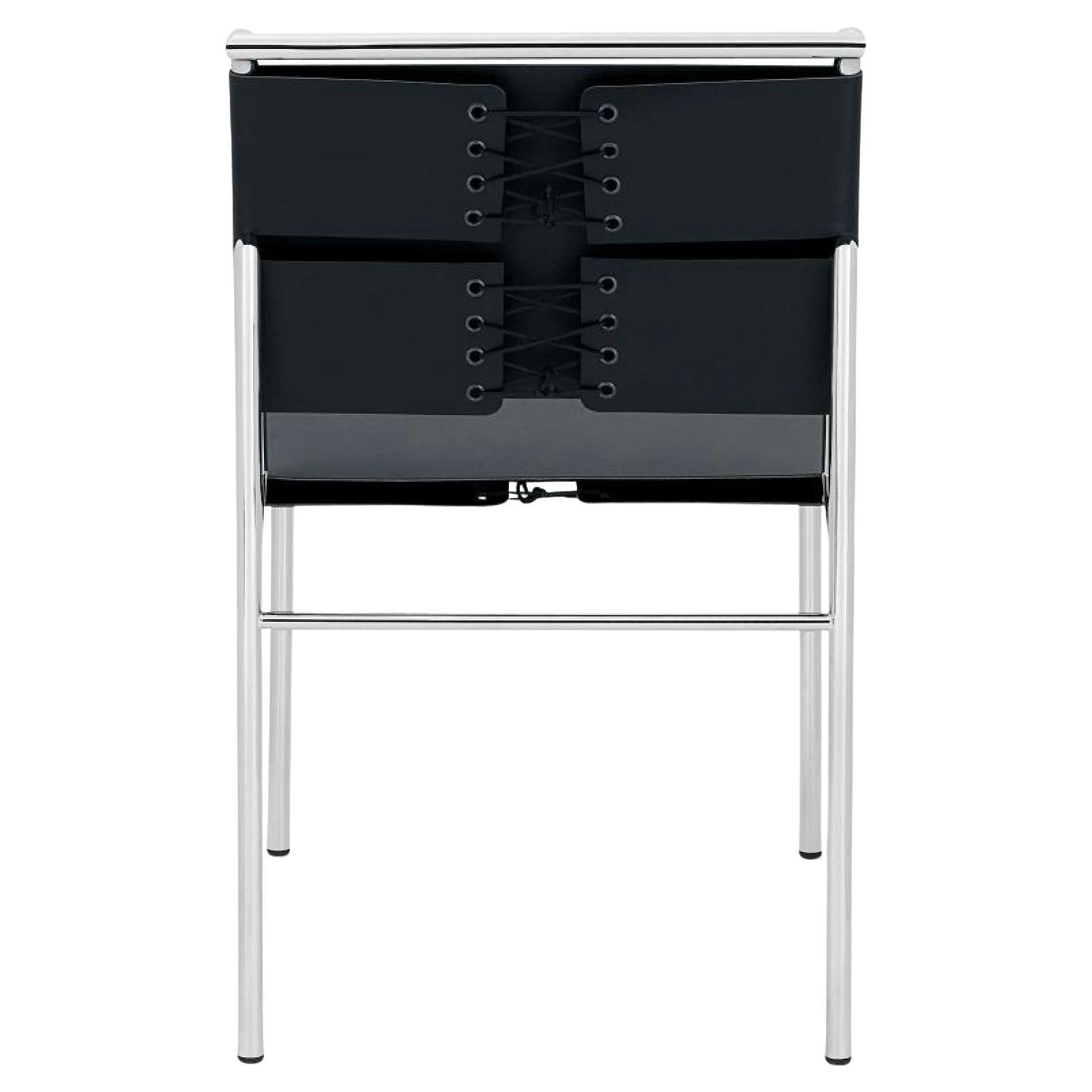 ClassiCon Roquebrune Leather Chair design Eileen Gray - Chrome