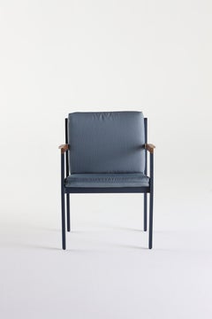 Chair in Metal, Nautical Rope and Textiles for the Outdoors or Indoors