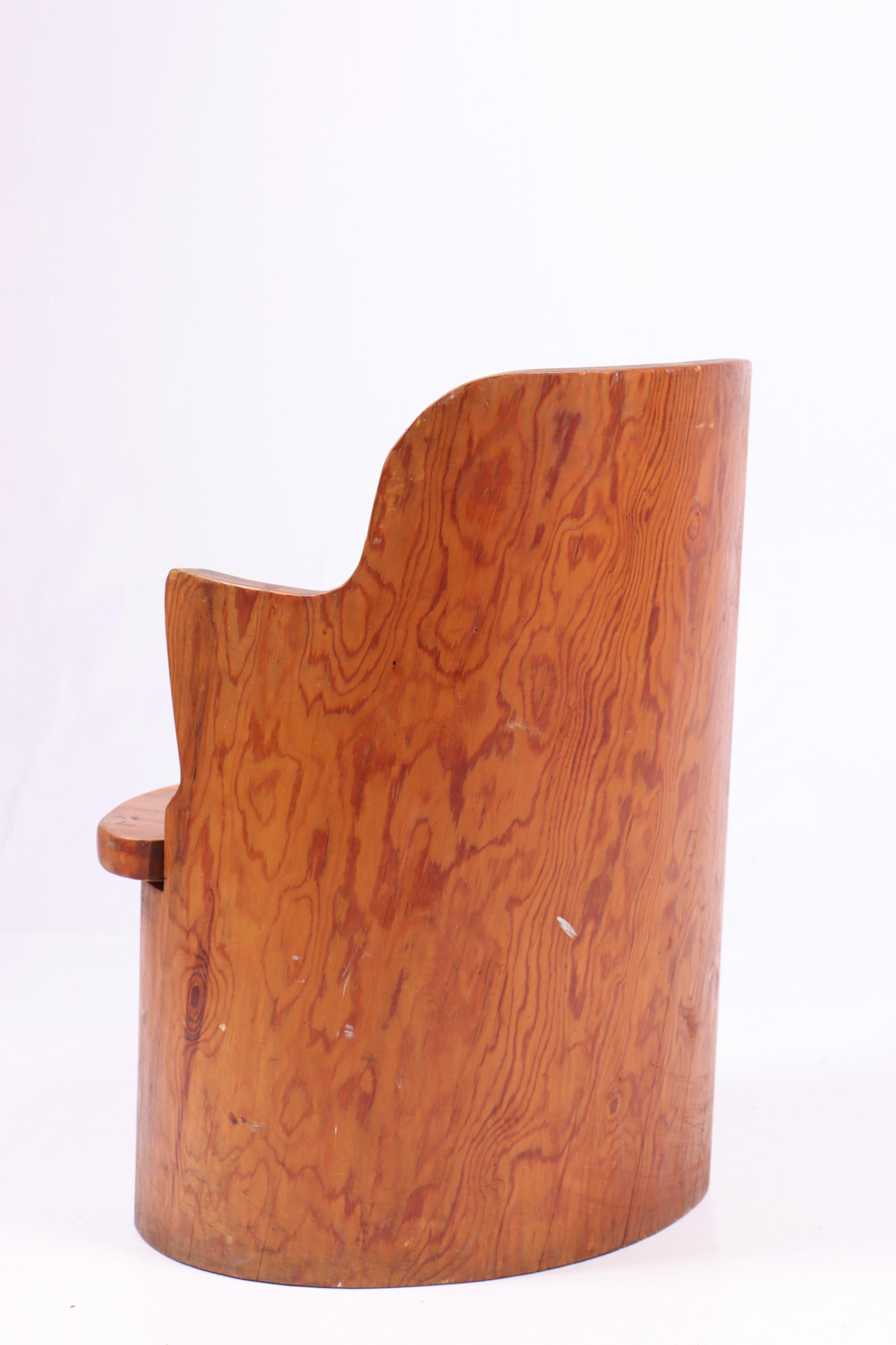 Suédois Chaise en pin, fabriquée en Suède dans les années 1940 en vente