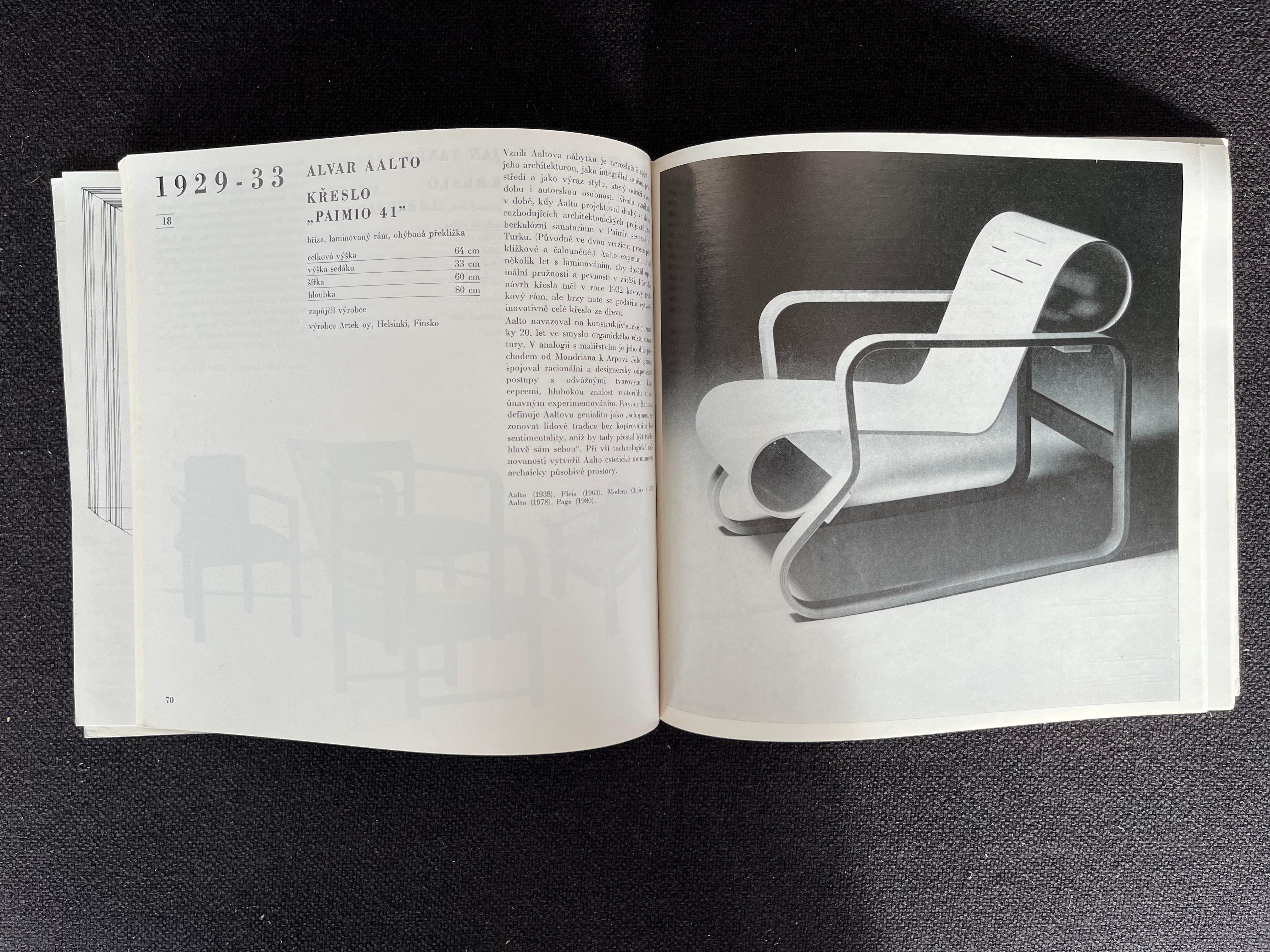 Chair in the 20th Century 'Furniture Book, Catalogue', 1982 / Czechoslovakia In Good Condition For Sale In Praha, CZ