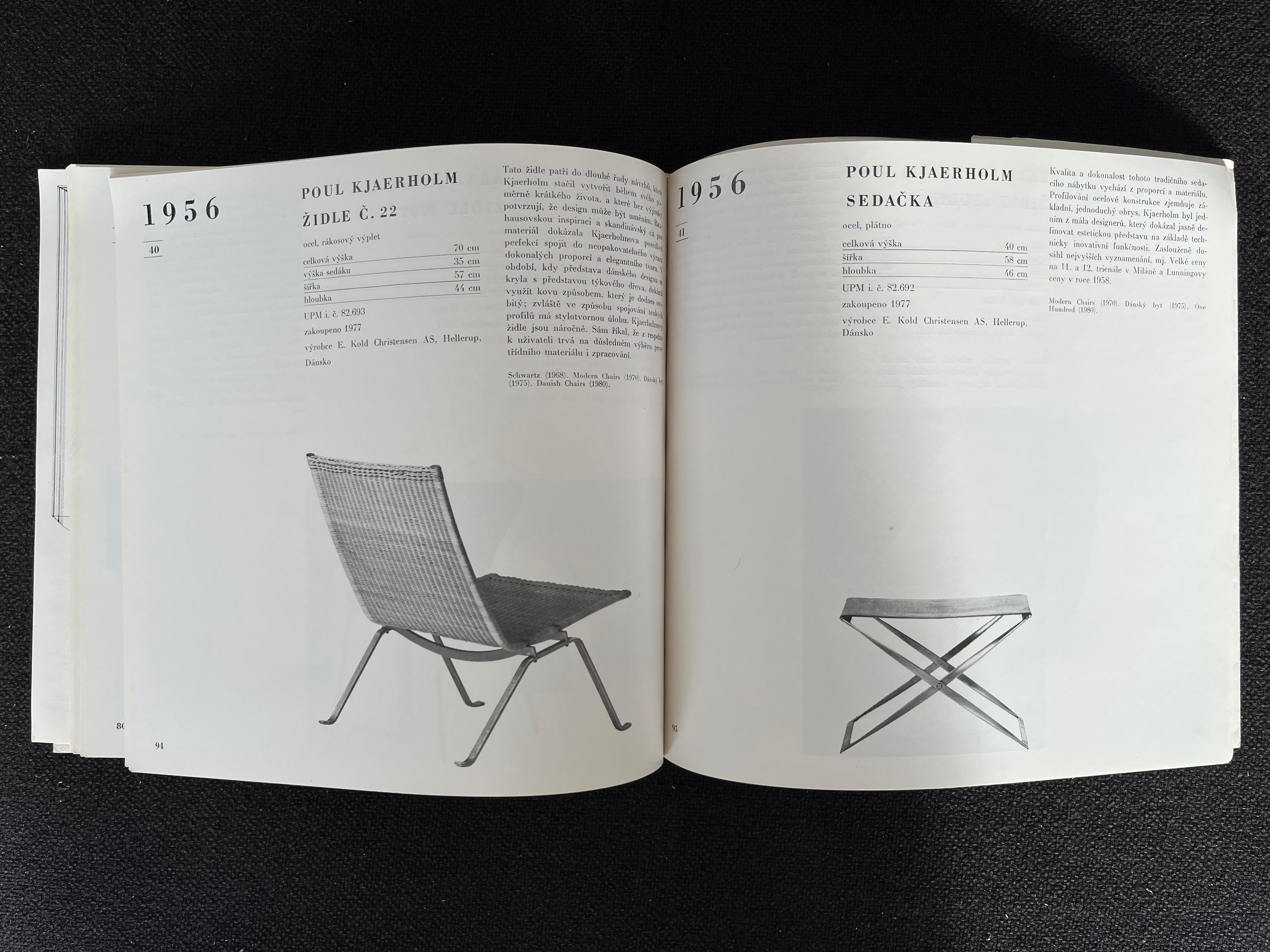 Late 20th Century Chair in the 20th Century 'Furniture Book, Catalogue', 1982 / Czechoslovakia For Sale