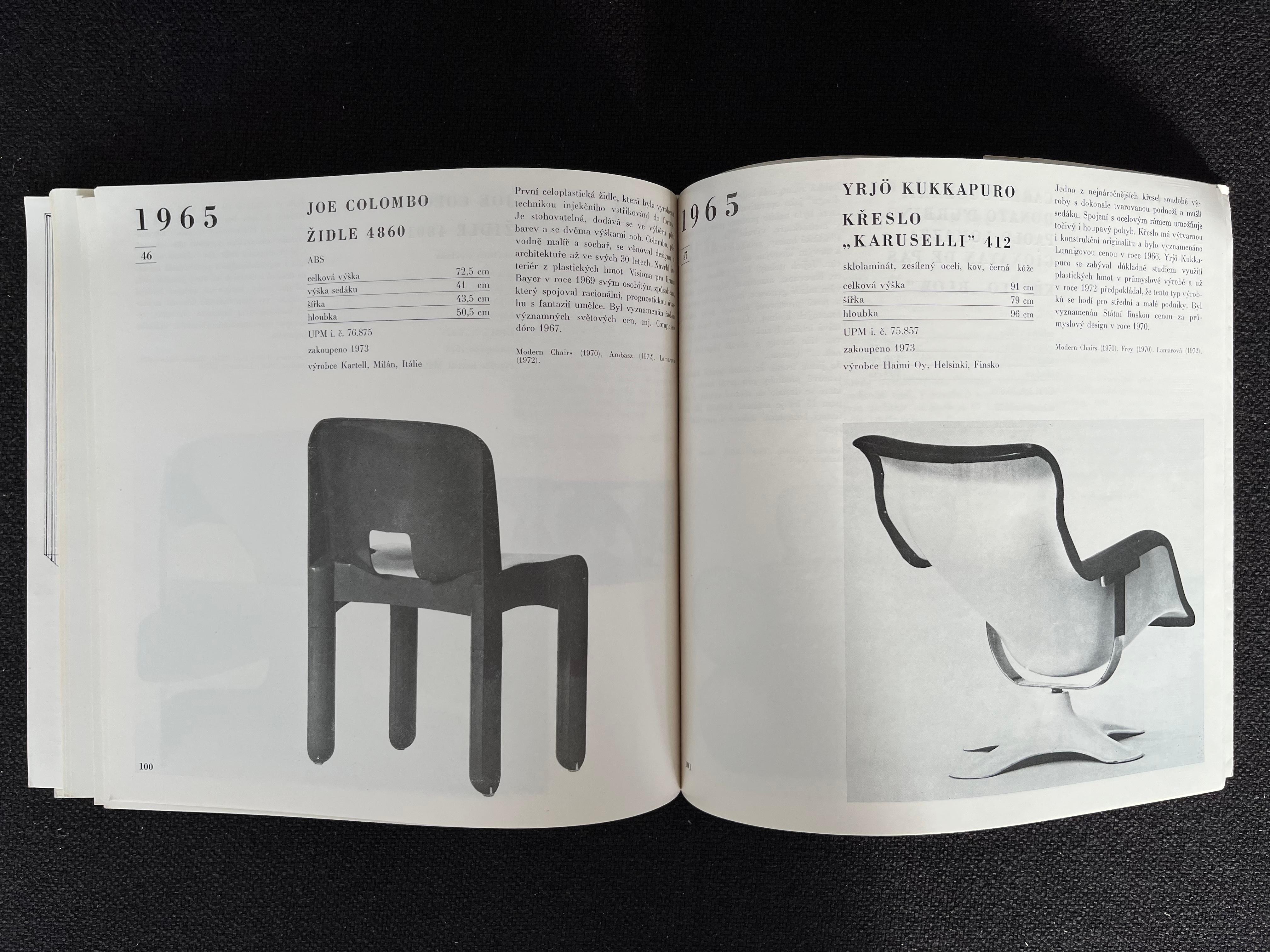 Chair in the 20th Century 'Furniture Book, Catalogue', 1982 / Czechoslovakia For Sale 2
