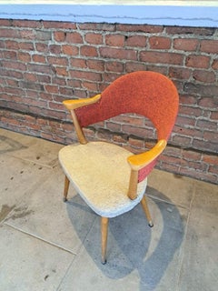 Chair in Wood and Fabric, Denmark, 1960