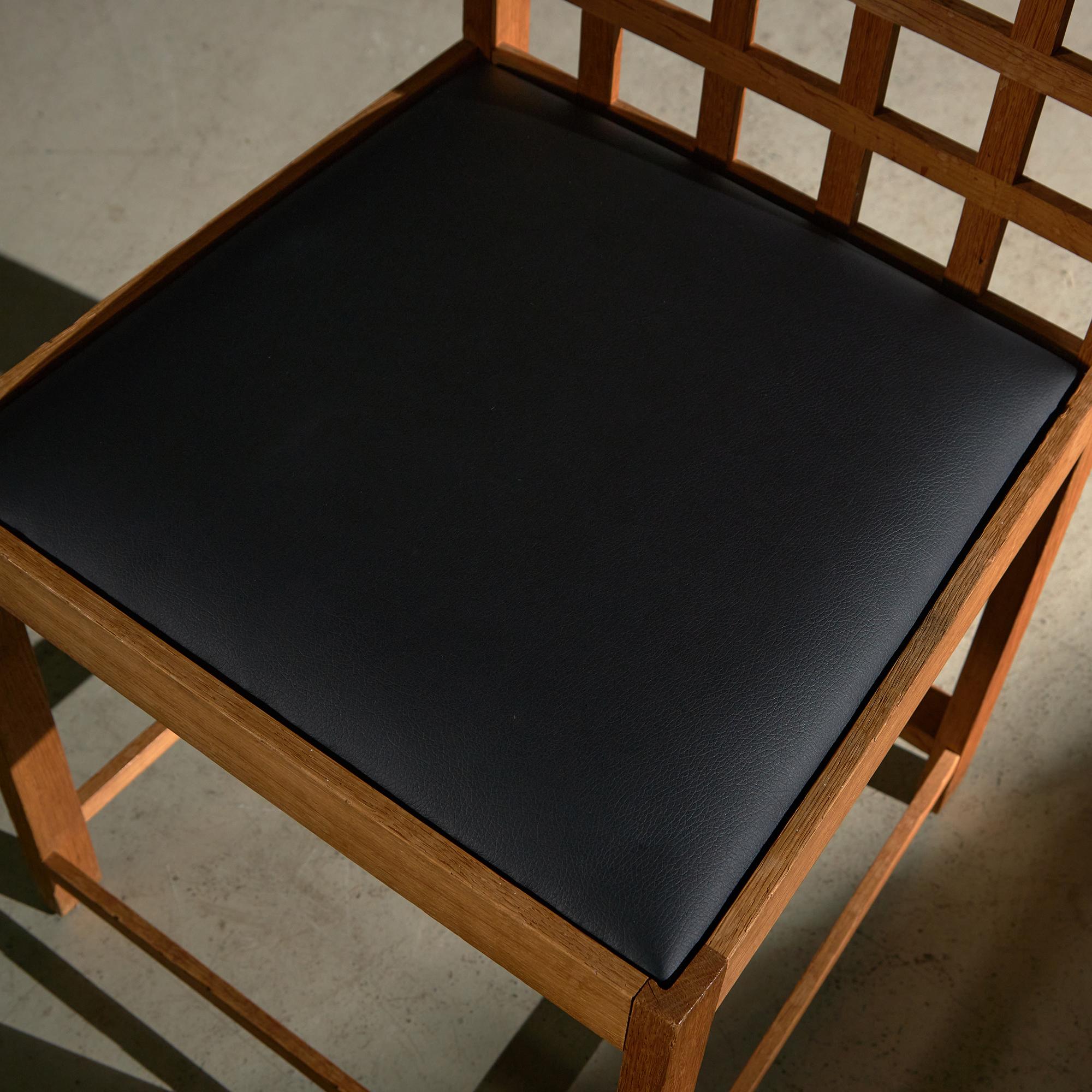 Silla inspirada en Charles Rennie Mackintosh (negra) 4
