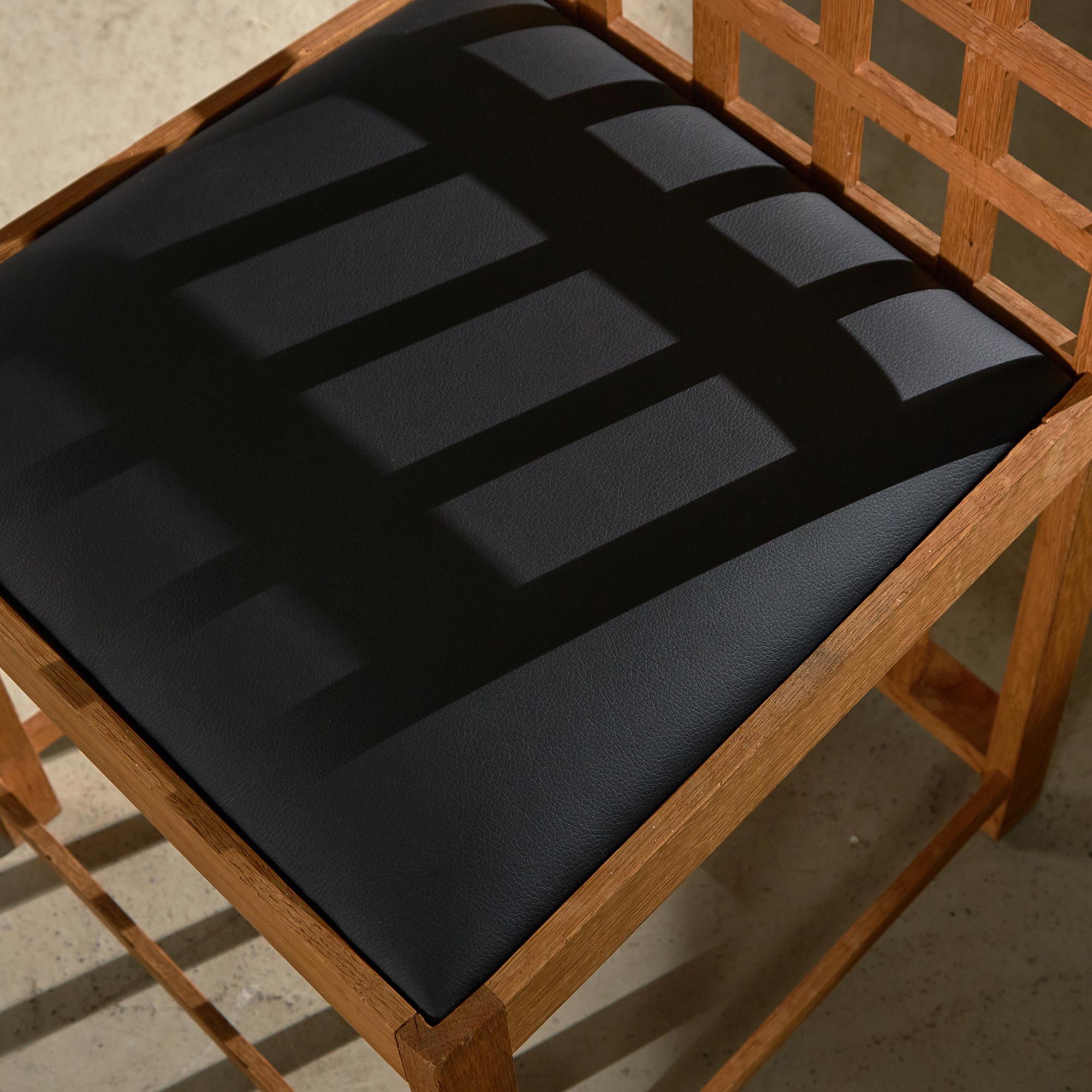 Silla inspirada en Charles Rennie Mackintosh (negra) 5