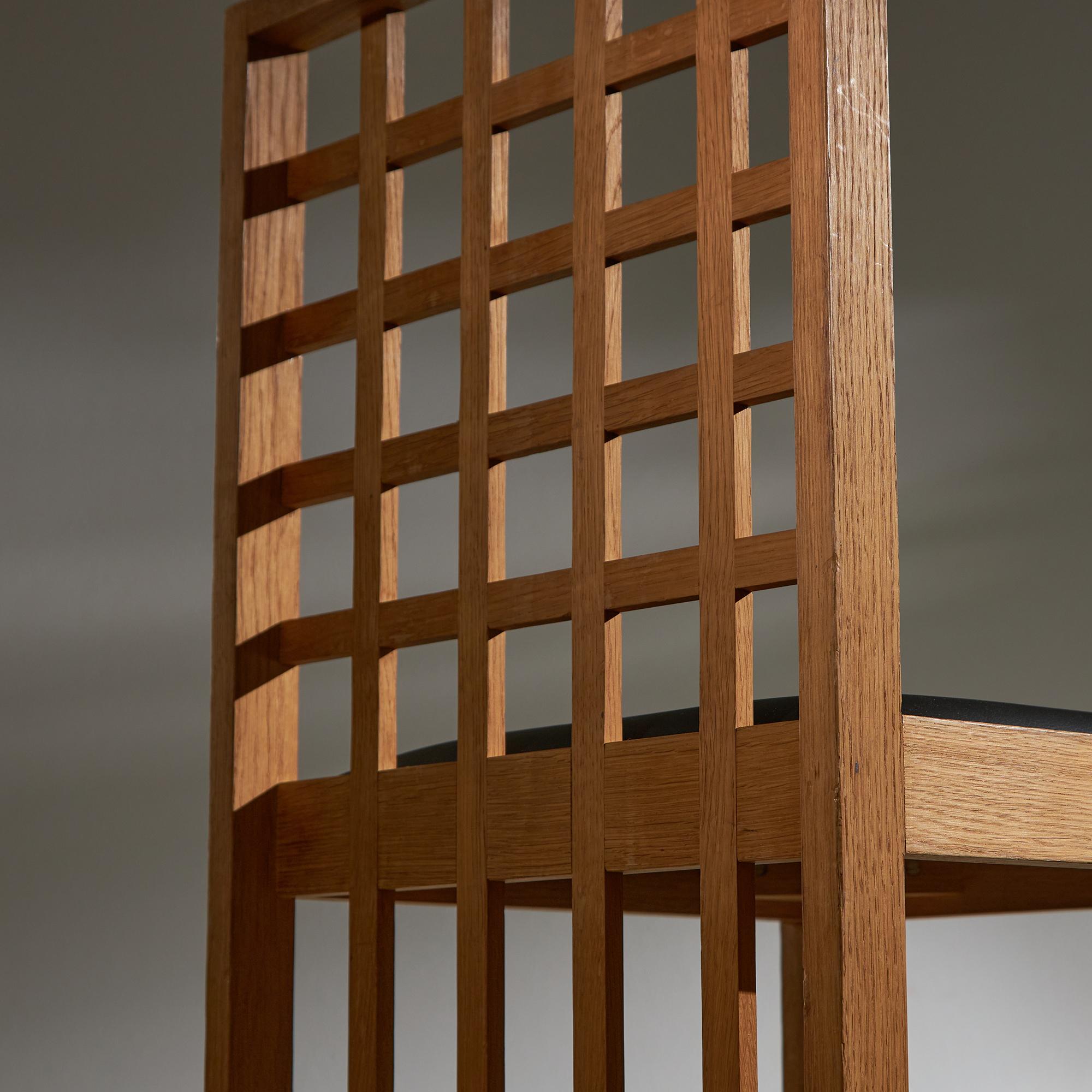 Silla inspirada en Charles Rennie Mackintosh (negra) 2