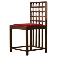 Chair Inspired by Charles Rennie Mackintosh (red)