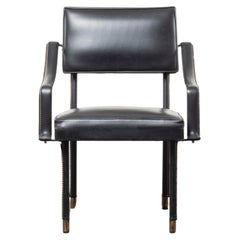 Vintage Chair-Jacques Adnet-France-Mid 20th Century
