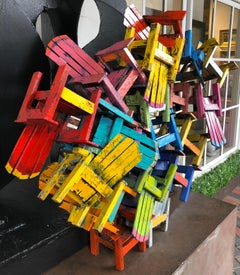 "Chair Jumble" Sculpture by Paul Jacobsen