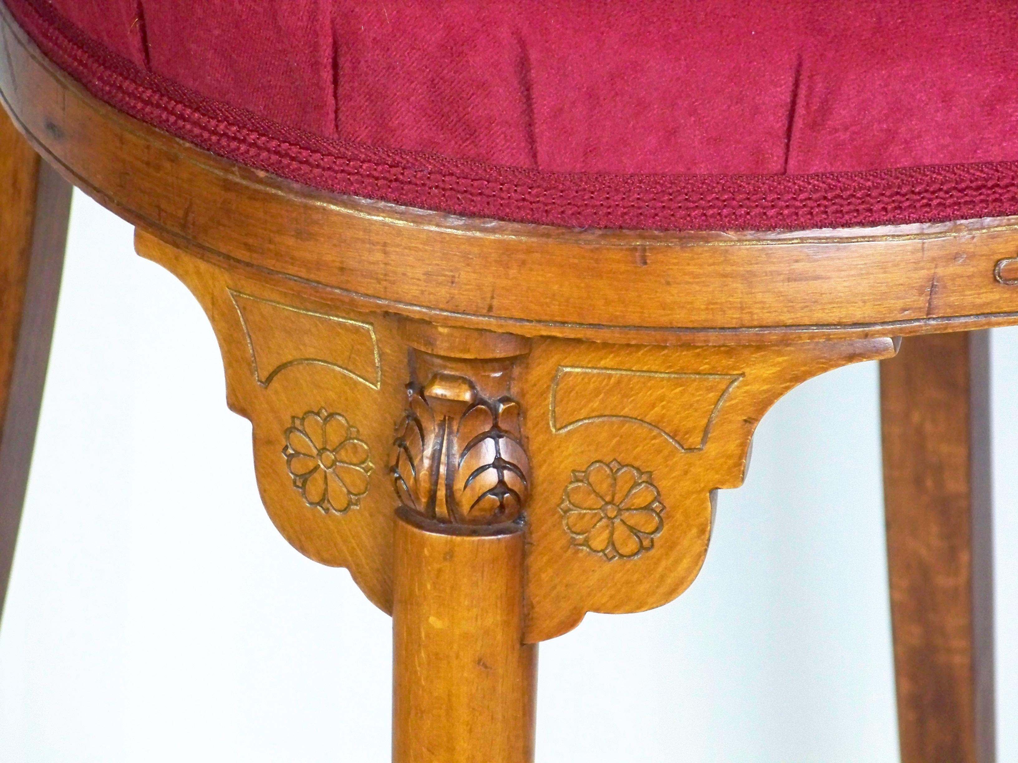 Brass Chair Kohn Nr.321, since 1906, Thonet For Sale